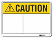 Rflct Blank Sign Caution Sign 7x10in