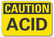 Caution Sign 7 inx10 in Plastic