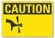 Caution Sign Blank 7inx10in Non-PVC