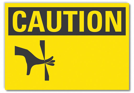 Caution Sign Blank 7inx10in Non-PVC