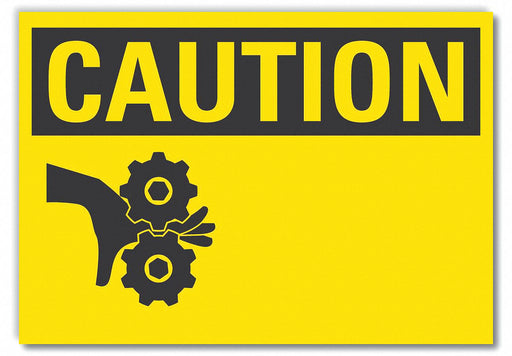 Caution Sign Blank 7inx10in Non-PVC