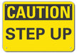Caution Sign 7 inx10 in Plastic