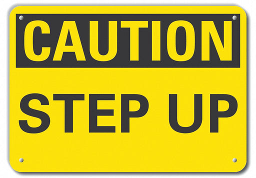 Caution Sign 7 inx10 in Plastic