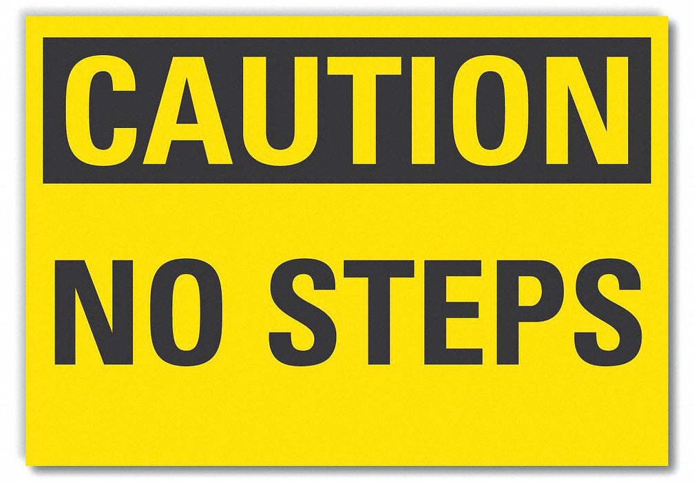 Caution Sign 10in x 14in Non-PVC Polymer