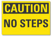Caution Sign 7in x 10in Non-PVC Polymer