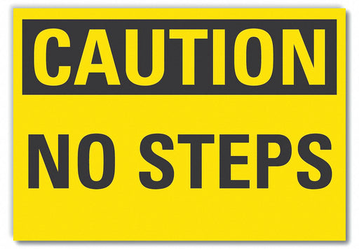 Caution Sign 7in x 10in Non-PVC Polymer