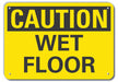 Caution Sign 10 in x 14 in Plastic