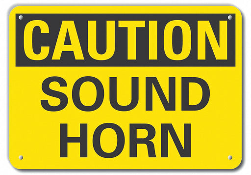 Caution Sign 10 inx14 in Plastic