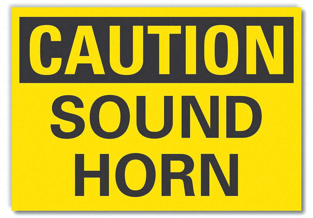 Caution Sign 10inx14in Non-PVC Polymer