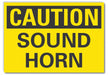 Caution Sign 10inx14in Non-PVC Polymer