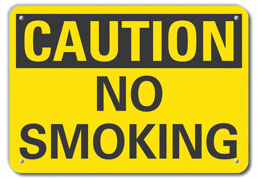 Caution Sign 10 inx14 in Plastic