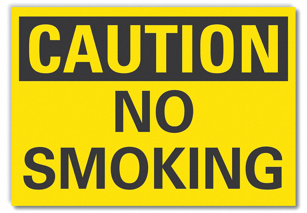 Caution Sign 7inx10in Non-PVC Polymer