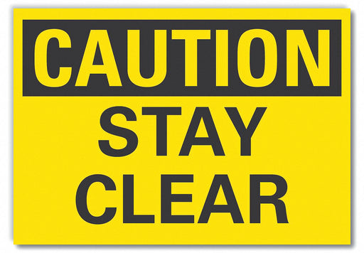 Caution Sign 10inx14in Non-PVC Polymer