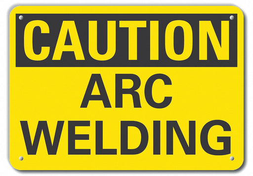 Caution Sign 10 in x 14 in Plastic