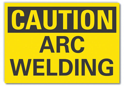 Caution Sign 7in x 10in Non-PVC Polymer