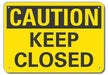 Caution Sign 7 in x 10 in Plastic