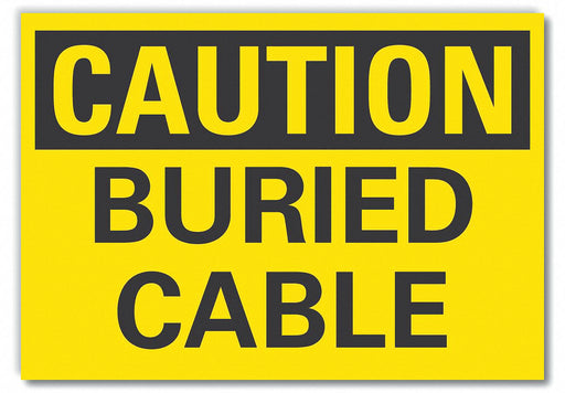 Caution Sign 10inx14in Non-PVC Polymer