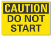 Caution Sign 7in x 10in Non-PVC Polymer
