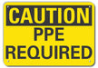 Caution Sign 7 in x 10 in Aluminum