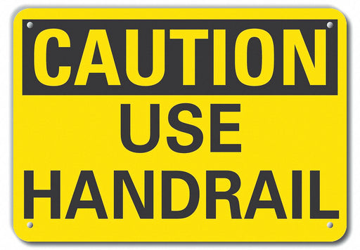 Caution Sign 10 inx14 in Plastic