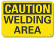 Rflctv Welding Hazard Caut Sign 10x14in