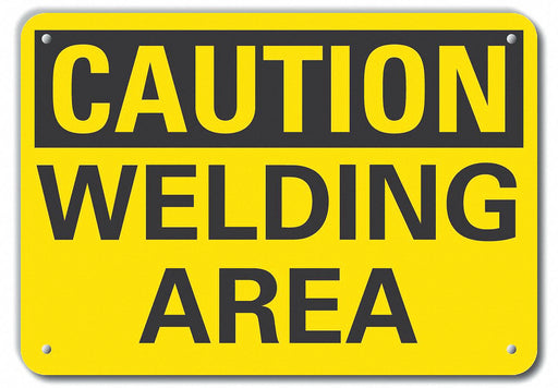 Caution Sign 10 inx14 in Plastic