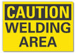 Caution Sign 7inx10in Non-PVC Polymer