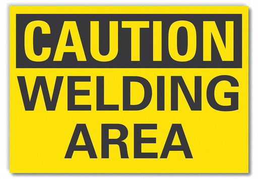 Caution Sign 7inx10in Non-PVC Polymer