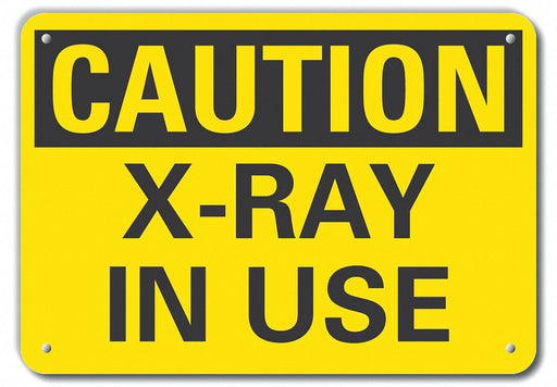 Caution Sign 7 inx10 in Plastic