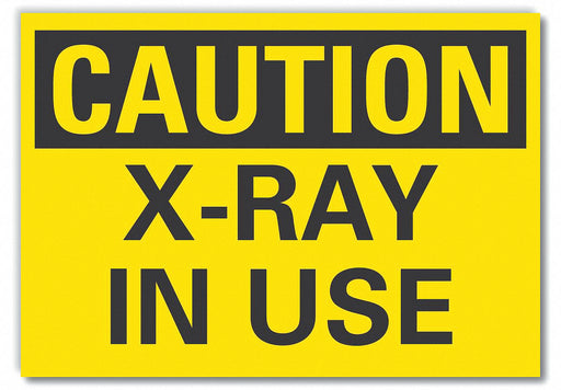 Caution Sign 7inx10in Non-PVC Polymer