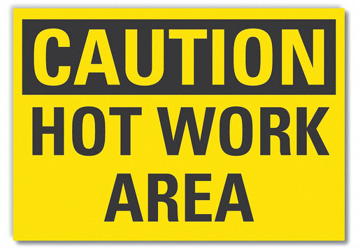 Caution Sign 7inx10in Non-PVC Polymer