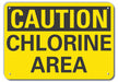 Caution Sign 7 in x 10 in Plastic