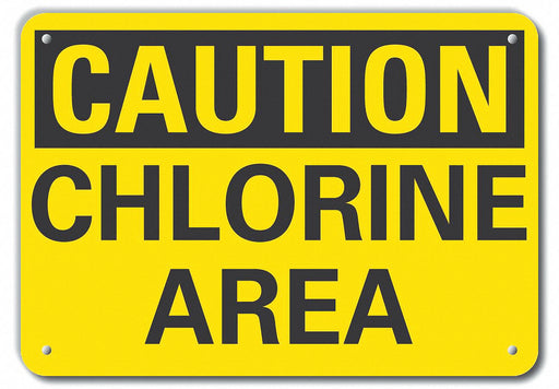Caution Sign 10 inx14 in Plastic