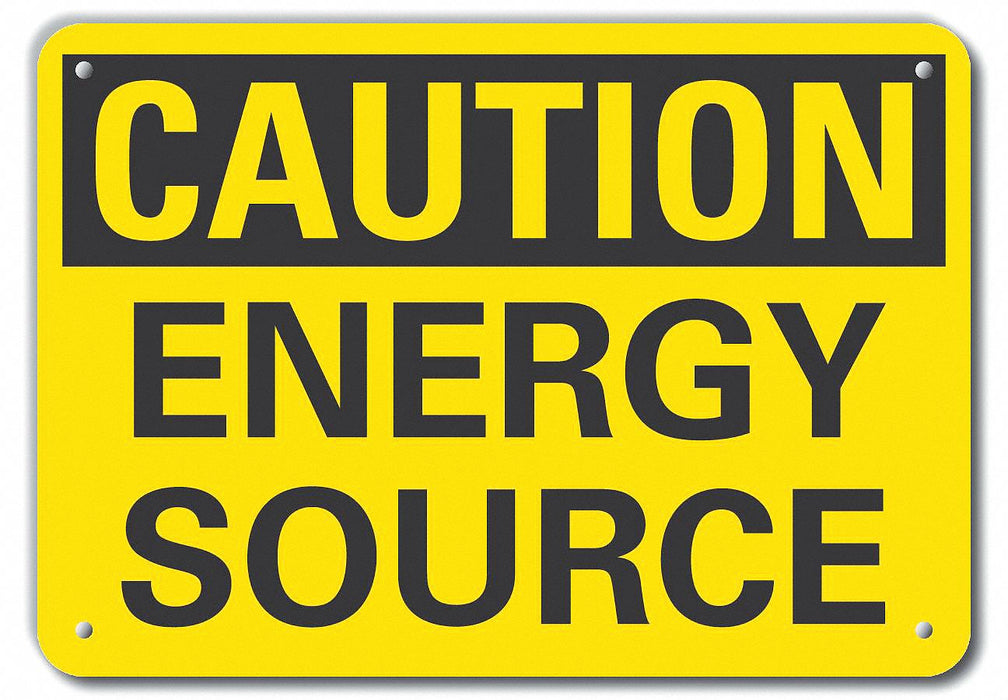 Caution Sign 7 inx10 in Plastic