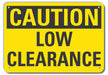 Caution Sign 7 in x 10 in Aluminum