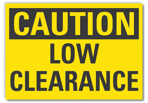 Caution Sign 7inx10in Non-PVC Polymer