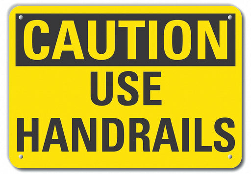 Caution Sign 7 inx10 in Plastic