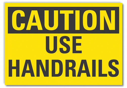 Caution Sign 7in x 10in Non-PVC Polymer