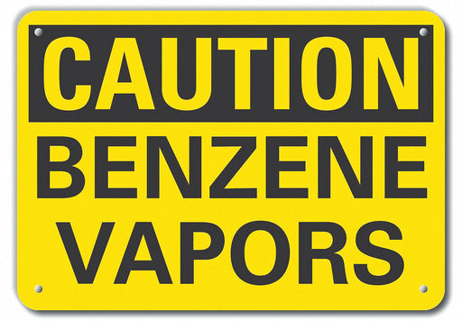 Caution Sign 10 in x 14 in Plastic