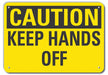 Caution Sign 10 in x 14 in Plastic