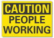 Caution Sign 7in x 10in Non-PVC Polymer