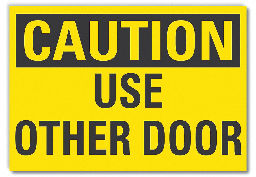Caution Sign 7in x 10in Non-PVC Polymer