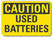 Caution Sign 10 inx14 in Plastic