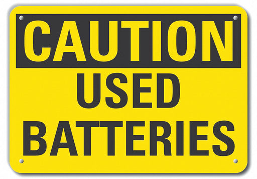 Caution Sign 10 inx14 in Plastic