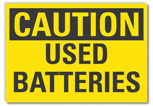 Caution Sign 7inx10in Non-PVC Polymer