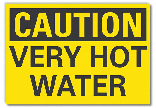 Caution Sign 7inx10in Non-PVC Polymer