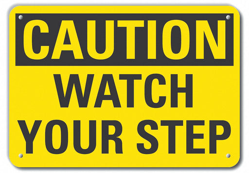 Caution Sign 10 inx14 in Plastic