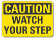 Rflctv Steps Caution Sign 10inx14in Alum