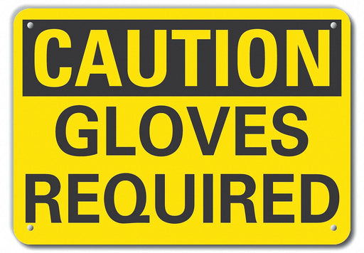 Caution Sign 10 in x 14 in Plastic