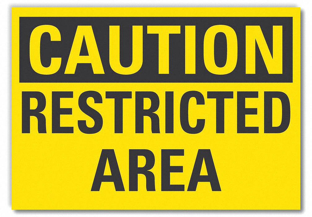 Caution Sign 7inx10in Non-PVC Polymer
